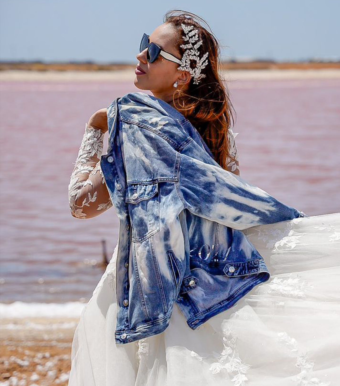 Tie Dye Bridal Jacket