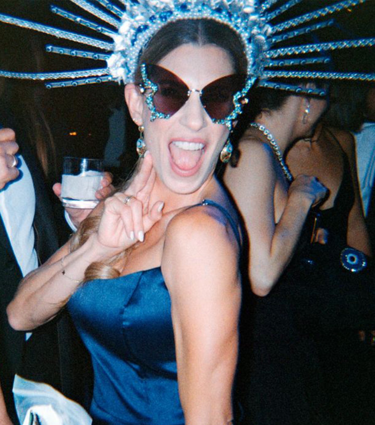 Evil Eye Beaded Crown